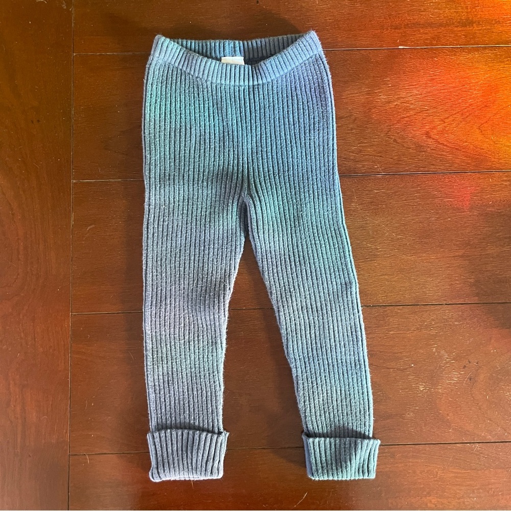 Hanna Andersson Blue Ribbed Knit Pants